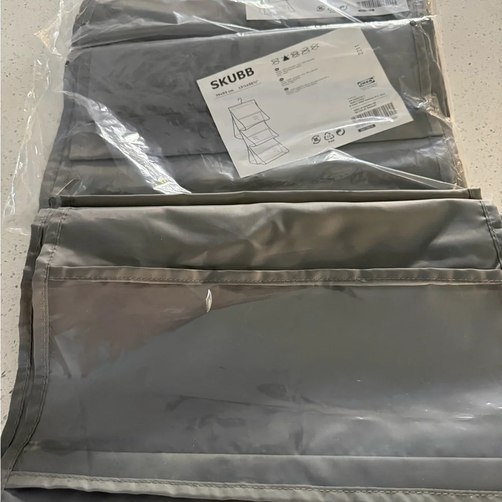 3 IKEA Gray Hanging Storage Organizer